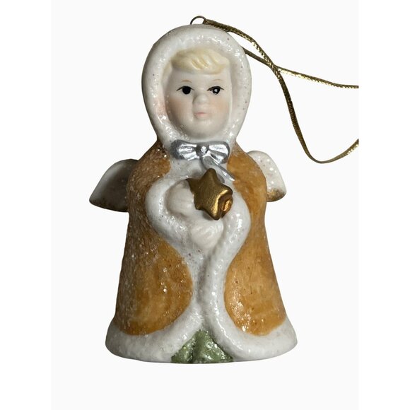 Vintage Ceramic Angel Christmas Ornaments Set Of 4 - Picture 6 of 10